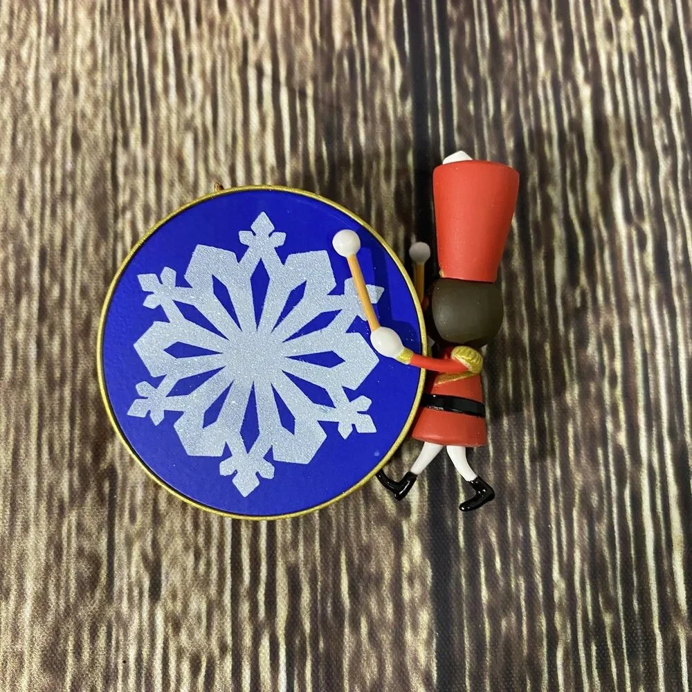 Lot of 2 Hallmark Sound the Trumpet! & Tippity-Tap Toy Soldier Holiday Ornaments
